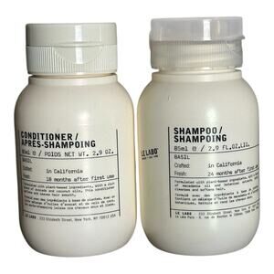 Le Labo 2x Basil Shampoo Conditioner Travel Size New